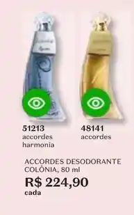 O Boticário Harmonia - accordes desodorante colônia oferta