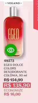 O Boticário Egeo - dolce colors desodorante colônia oferta