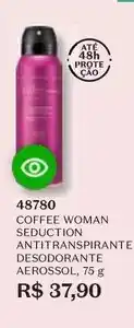 O Boticário O boticario - coffee woman seduction antitranspirante desodorante aerossol oferta