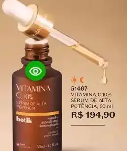 O Boticário Vitamina c 10% serum de alta potência oferta