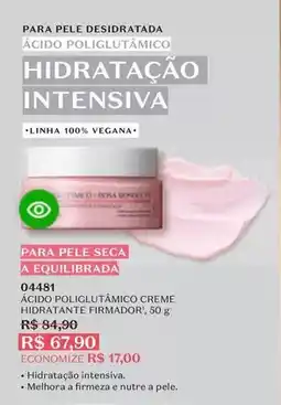 O Boticário O boticario - acido poliglutamico creme hidratante firmador oferta