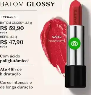 O Boticário Batom glossy oferta