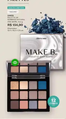 O Boticário O boticario - make b. natural oferta