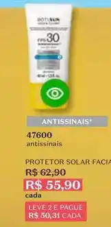 O Boticário Solar - protetor facia oferta