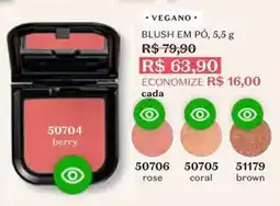 O Boticário Rose - blush em po oferta