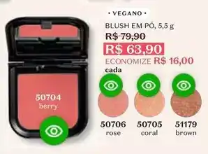 O Boticário Rose - blush em po oferta