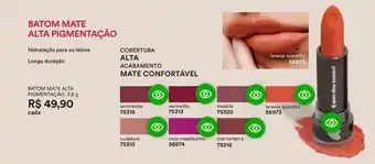 O Boticário Mate - batom mate alta pigmentação oferta