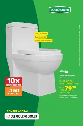 Quero Quero acqua Vaso Monobloco 99113 oferta