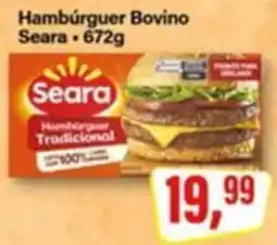 Rede Supermarket Hambúrguer Bovino Seara oferta