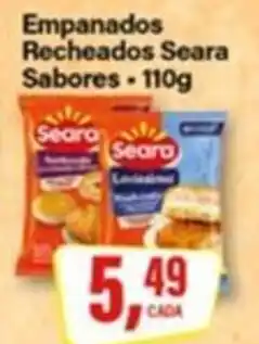 Rede Supermarket Empanados Recheados Seara Sabores oferta