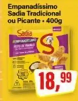 Rede Supermarket Empanadíssimo Sadia Tradicional ou Picante oferta