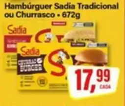 Rede Supermarket Hambúrguer Sadia Tradicional ou Churrasco oferta