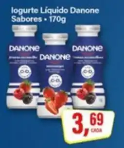 Rede Supermarket logurte Líquido Danone Sabores oferta