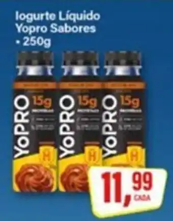 Rede Supermarket logurte Líquido Yopro Sabores oferta