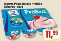 Rede Supermarket logurte Polpa Batavo ProBio2 Sabores oferta