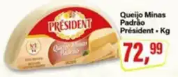 Rede Supermarket Queijo Minas Padrão Président oferta