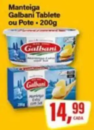 Rede Supermarket Manteiga Galbani Tablete ou Pote oferta