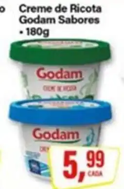 Rede Supermarket Creme de Ricota Godam Sabores oferta