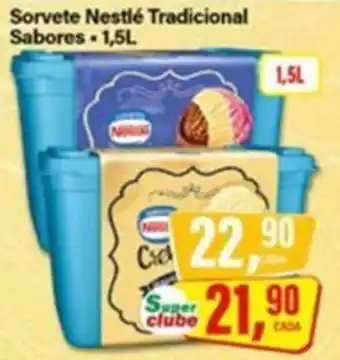 Rede Supermarket Sorvete Nestlé Tradicional Sabores oferta