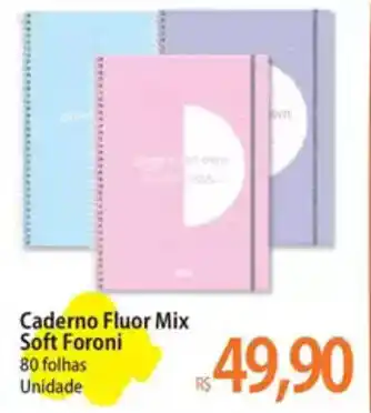 Atacadão Caderno Fluor Mix oferta