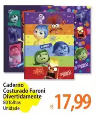 Atacadão Caderno Costurado Foroni Divertidamente oferta