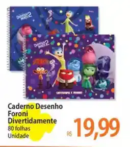 Atacadão Caderno Desenho Foroni Divertidamente oferta