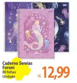 Atacadão Caderno Sereias Foroni oferta