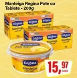 Rede Supermarket Manteiga Regina Pote ou Tablete oferta