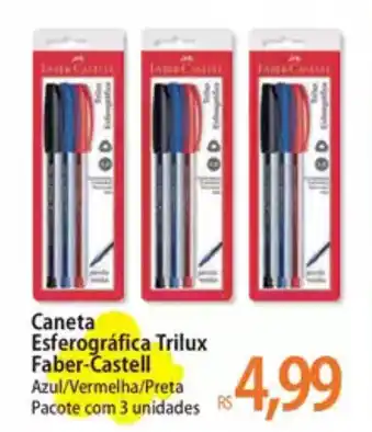 Atacadão Caneta Esferográfica Trilux Faber-Castell oferta