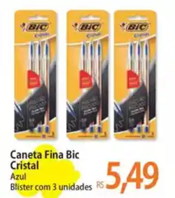 Atacadão Caneta Fina Bic Cristal oferta