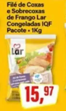 Rede Supermarket Filé de Coxas e Sobrecoxas de Frango Lar Congeladas IQF Pacote oferta