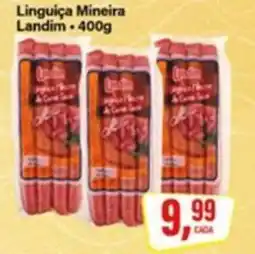 Rede Supermarket Linguiça Mineira Landim oferta