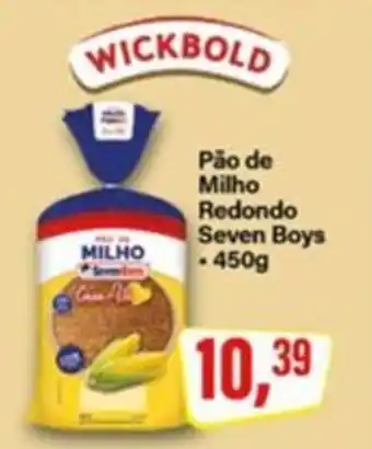 Rede Supermarket Pão de Milho Redondo Seven Boys oferta