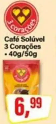 Rede Supermarket Café Solúvel 3 Corações oferta