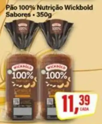 Rede Supermarket Pão 100% Nutrição Wickbold Sabores oferta