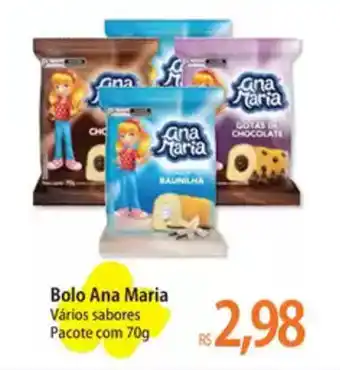 Atacadão Bolo Ana Maria Vários sabores Pacote oferta