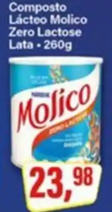 Rede Supermarket Composto Lácteo Molico Zero Lactose oferta