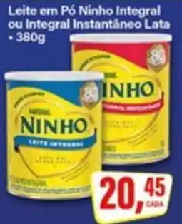 Rede Supermarket Leite em Pó Ninho Integral ou Integral Instantâneo Lata oferta