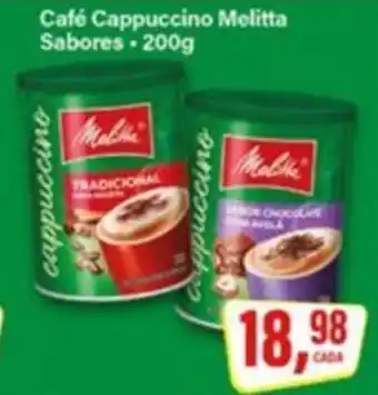 Rede Supermarket Café Cappuccino Melitta Sabores. oferta