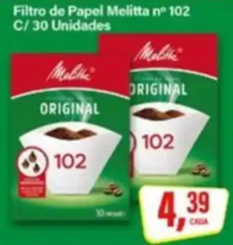 Rede Supermarket Filtro de Papel Melitta nº 102 oferta