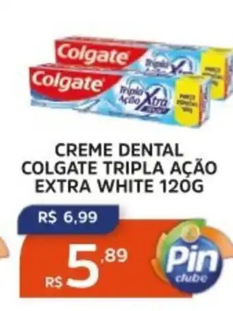 Pinheiro Supermercado Creme dental colgate tripla ação extra white oferta