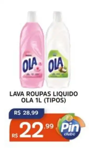 Pinheiro Supermercado Lava roupas liquido ola (tipos) oferta