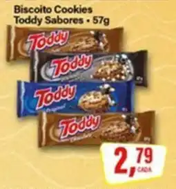 Rede Supermarket Biscoito Cookies Toddy Sabores oferta