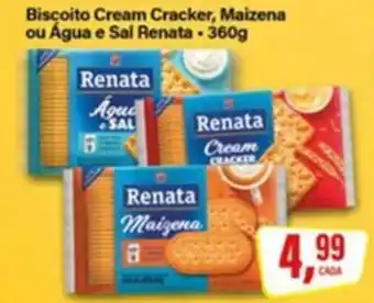 Rede Supermarket Biscoito Cream Cracker, Maizena ou Água e Sal Renata oferta