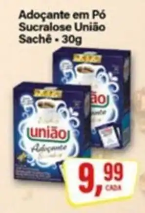 Rede Supermarket Adoçante em Pó Sucralose União Sachê oferta