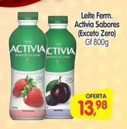 Cercadão Leite Ferm. Activia Sabores oferta