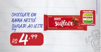 Ultrabox Chocolate em barra nestlé suflair ao leite oferta