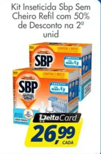 Delta Supermercados Kit Inseticida Sbp Sem Cheiro Refil oferta