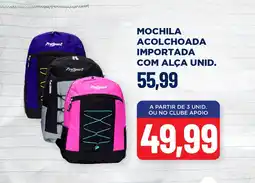 Apoio Mineiro Mochila acolchoada importada com alça unid. oferta