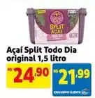 Mercado Extra Split - açaí todo dia original 1,5 litro oferta